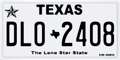 TX license plate DLO2408