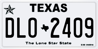 TX license plate DLO2409