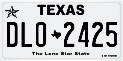 TX license plate DLO2425