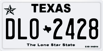 TX license plate DLO2428