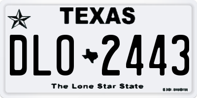 TX license plate DLO2443