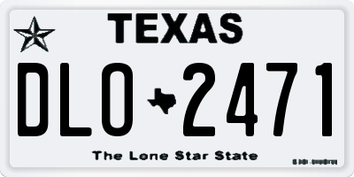 TX license plate DLO2471