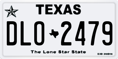 TX license plate DLO2479