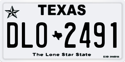 TX license plate DLO2491