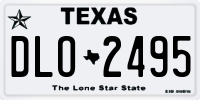 TX license plate DLO2495