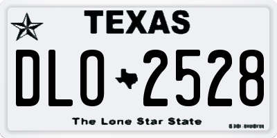TX license plate DLO2528