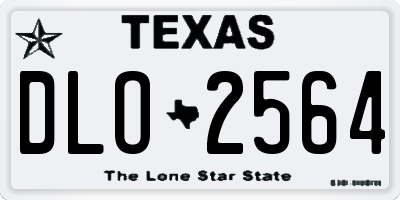 TX license plate DLO2564