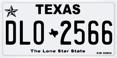 TX license plate DLO2566