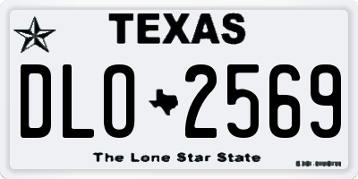 TX license plate DLO2569