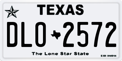 TX license plate DLO2572