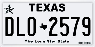 TX license plate DLO2579