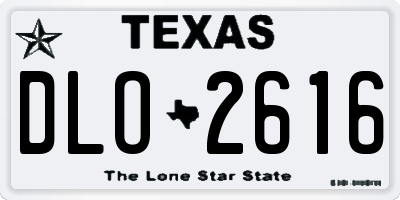 TX license plate DLO2616