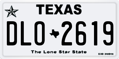 TX license plate DLO2619