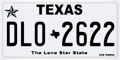 TX license plate DLO2622