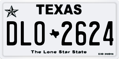 TX license plate DLO2624