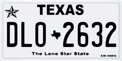 TX license plate DLO2632