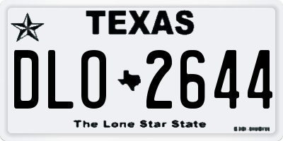 TX license plate DLO2644
