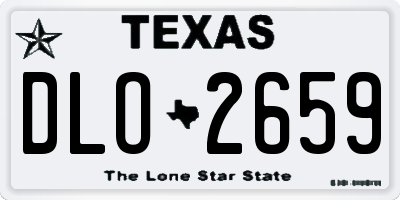 TX license plate DLO2659