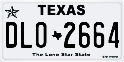 TX license plate DLO2664