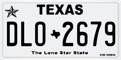TX license plate DLO2679