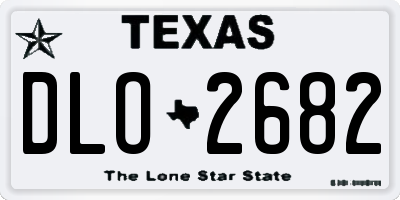 TX license plate DLO2682
