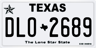 TX license plate DLO2689