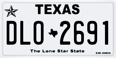 TX license plate DLO2691