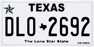 TX license plate DLO2692