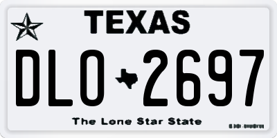 TX license plate DLO2697