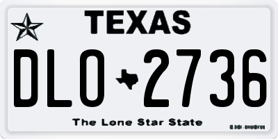 TX license plate DLO2736