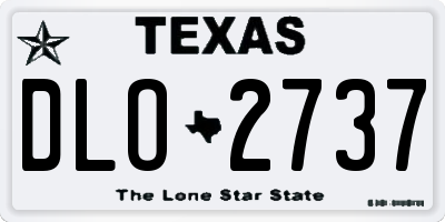 TX license plate DLO2737