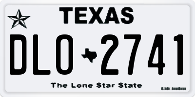 TX license plate DLO2741