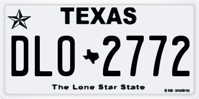 TX license plate DLO2772