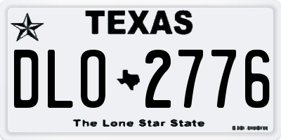 TX license plate DLO2776