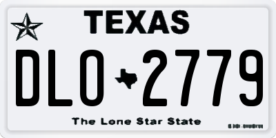 TX license plate DLO2779
