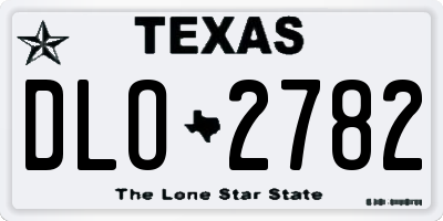 TX license plate DLO2782