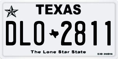 TX license plate DLO2811
