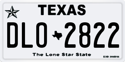 TX license plate DLO2822