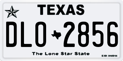 TX license plate DLO2856