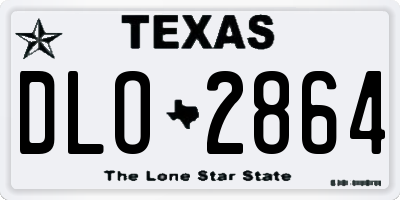 TX license plate DLO2864