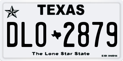 TX license plate DLO2879
