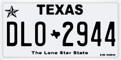 TX license plate DLO2944