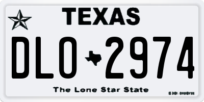 TX license plate DLO2974
