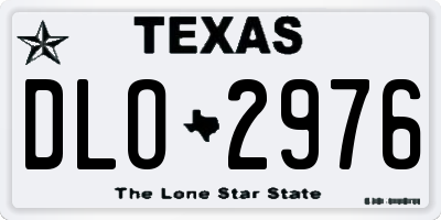 TX license plate DLO2976