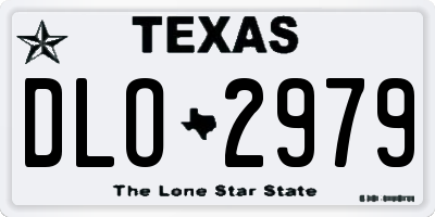 TX license plate DLO2979