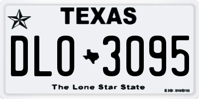 TX license plate DLO3095