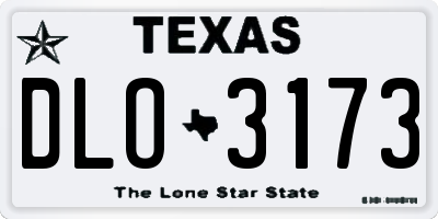 TX license plate DLO3173