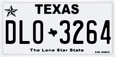 TX license plate DLO3264