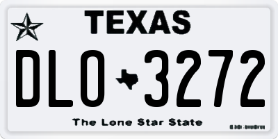 TX license plate DLO3272