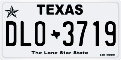 TX license plate DLO3719
